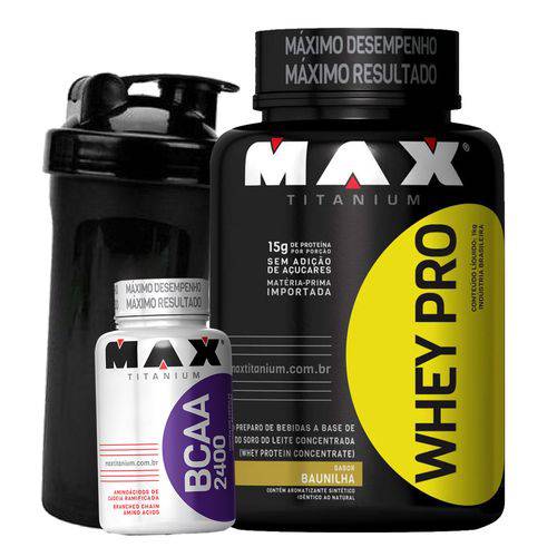 Assistência Técnica, SAC e Garantia do produto Kit Whey/wey Protein Pro 1kg + Bcaa 2400 + Coqueteleira Preta Max