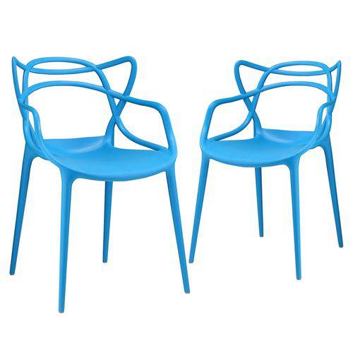 Assistência Técnica, SAC e Garantia do produto KIT - 2 X Cadeiras Masters Allegra - Azul