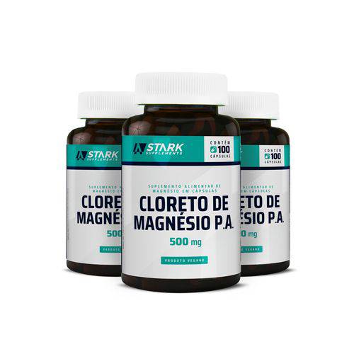 Assistência Técnica, SAC e Garantia do produto Kit 3x Cloreto de Magnésio P.A. - 120 Cápsulas - Stark Supplements