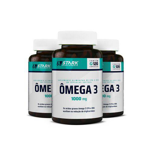 Assistência Técnica, SAC e Garantia do produto Kit 3x Ômega 3 1000 Mg - 120 Cápsulas - Stark Supplements