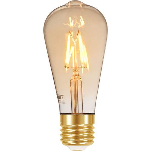 Assistência Técnica, SAC e Garantia do produto Lâmpada Filamento LED ST64 4w Vintage Fibra Carbono Retro Âmbar Bivolt Autovolt