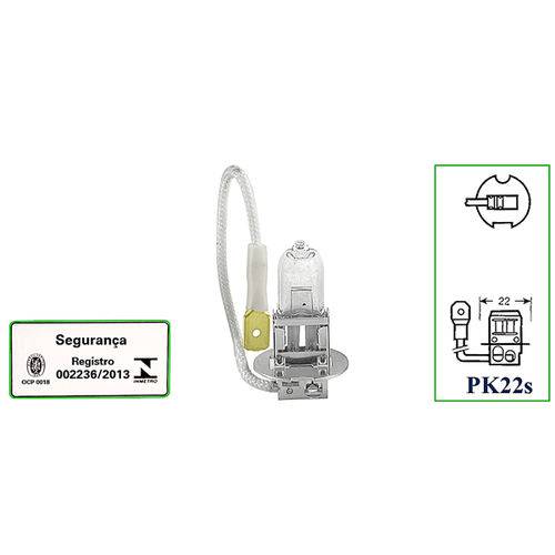 Assistência Técnica, SAC e Garantia do produto Lâmpada H3 Super Osram 64151SUPER Halógena 12v 55w com Base PK22s