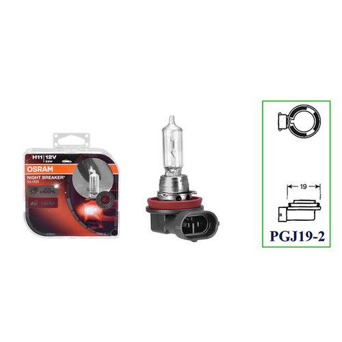 Assistência Técnica, SAC e Garantia do produto Lâmpada H11 Night Breaker Silver Osram 64211NBS Halógena 12v 55w com Base PGJ19-2