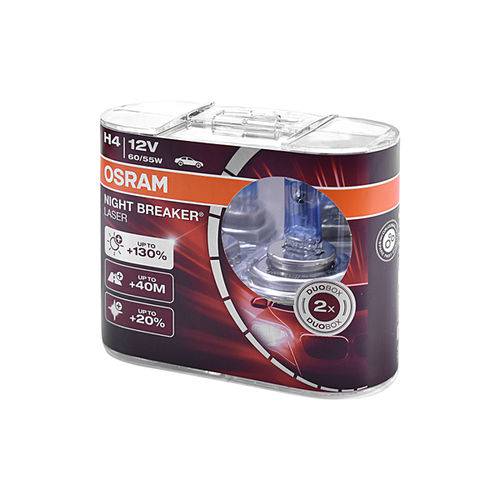 Assistência Técnica, SAC e Garantia do produto Lâmpada H4 Night Breaker LASER Osram 64193NBL Halógena 12v 55w com Base P43T