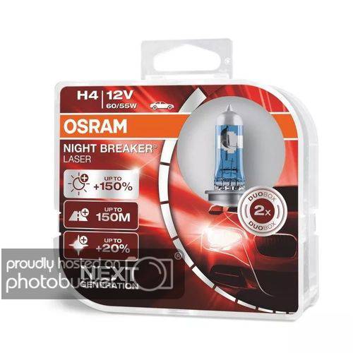 Assistência Técnica, SAC e Garantia do produto Lampada H4 Osram Nightbreaker Laser Next 150 Mais Luz 55w