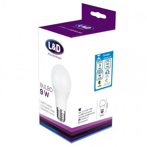 Assistência Técnica, SAC e Garantia do produto Lâmpada Led 9w Bulbo 803 Lumens L&D Branca Certificada Pelo Inmetro