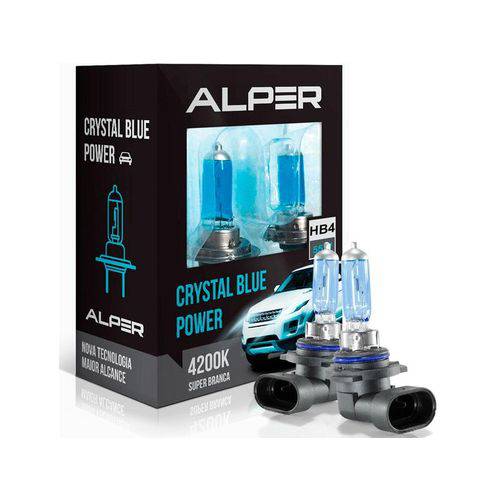 Assistência Técnica, SAC e Garantia do produto Lâmpada Super Branca Alper Crystal Blue Power HB4 4200K