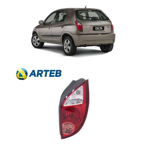 Assistência Técnica, SAC e Garantia do produto Lanterna Chevrolet Celta 2007/2011 Cristal Lado Carona Original Arteb