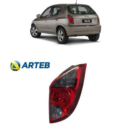 Assistência Técnica, SAC e Garantia do produto Lanterna Chevrolet Celta 2012/2015 Fumê Lado Carona Original Arteb