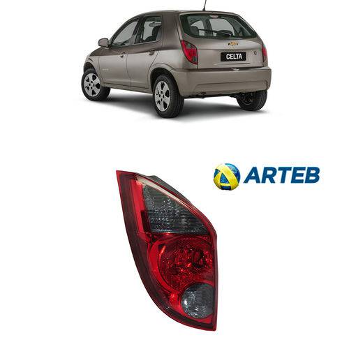Assistência Técnica, SAC e Garantia do produto Lanterna Chevrolet Celta 2012/2015 Fumê Lado Motorista Original Arteb