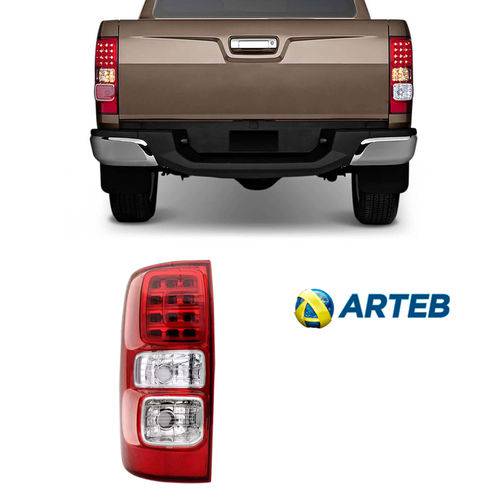Assistência Técnica, SAC e Garantia do produto Lanterna Chevrolet S10 2012/2016 Modelo LED Lado Motorista Original Arteb
