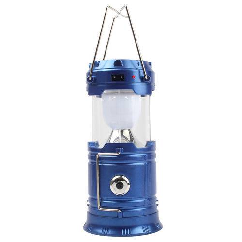 Assistência Técnica, SAC e Garantia do produto Lanterna Lampião Retrátil 6+1 LED Recarregável Bivolt com USB Azul QY-5800T