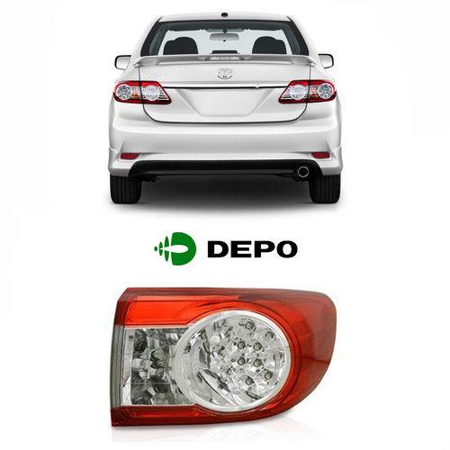 Assistência Técnica, SAC e Garantia do produto Lanterna Toyota Corolla 2012/2014 Lado Carona com Led Depo