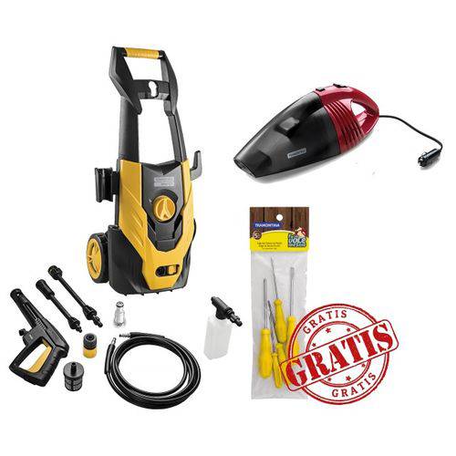 Assistência Técnica, SAC e Garantia do produto Lavadora de Alta Pressão Tramontina 1400w 220v Combo Kit Ferramentas e Aspirador Automotivo 60w