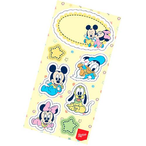 Assistência Técnica, SAC e Garantia do produto Lembrança Adesiva Baby Mickey e Amigos com 4 Unidades - Regina Festas