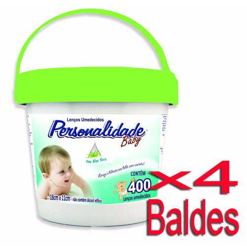 Assistência Técnica, SAC e Garantia do produto Lenço Umedecido Personalidade Balde Verde 400 Unidades - 4 Baldes