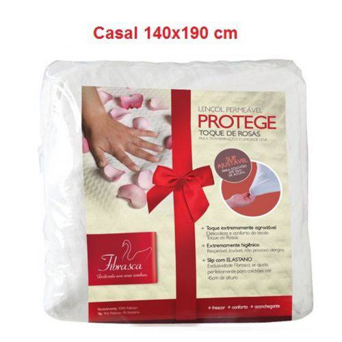 Assistência Técnica, SAC e Garantia do produto Lençol Permeável Protege - Toque de Rosas Casal (1.4x1.9m) - Fibrasca - Cód: Fi7175