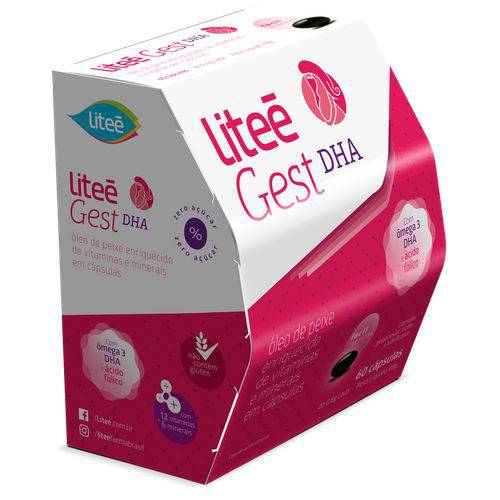 Assistência Técnica, SAC e Garantia do produto Liteé Gest DHA 60 Cápsulas Gel - Multivitamínico para Gestantes