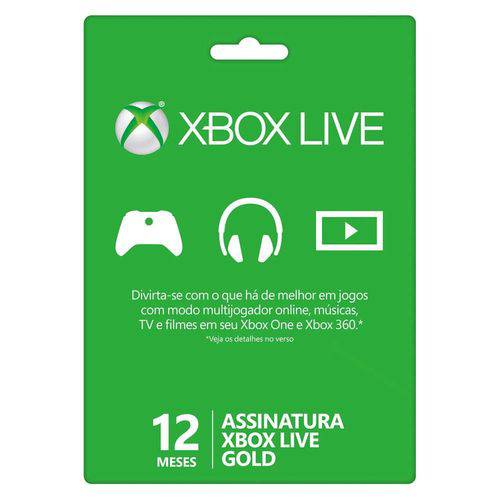 Assistência Técnica, SAC e Garantia do produto Live Gold 12 Meses Xbox