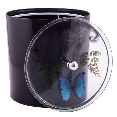 Assistência Técnica, SAC e Garantia do produto Lixeira Preta Decorada com Borboleta Azul