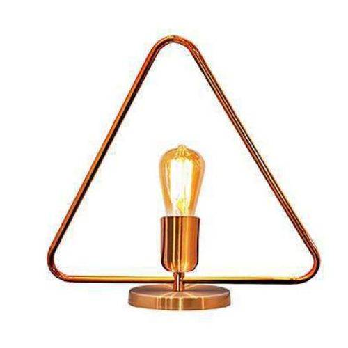 Assistência Técnica, SAC e Garantia do produto Luminária Abajur Lira Triangular Verniz Cobre 1 Lâmpada 7604CB AB Caisma