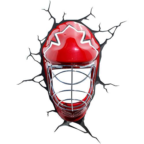Assistência Técnica, SAC e Garantia do produto Luminária de Parede Máscara de Hockey Vermelho - 3D Light FX