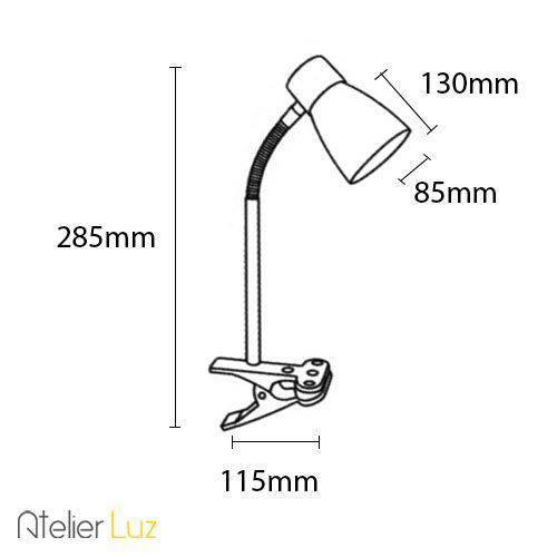 Assistência Técnica, SAC e Garantia do produto Luminária Led Office de Garra com Lâmpada de Led 3w