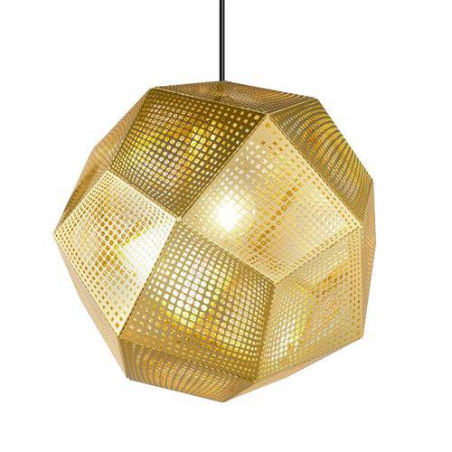 Assistência Técnica, SAC e Garantia do produto Luminária Pendente Tom Dixon Etch - 30 Cm - Dourado