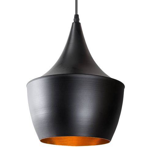 Assistência Técnica, SAC e Garantia do produto Luminária Pendente Tom Dixon Fat - Balão - Preto com Interior Cobre