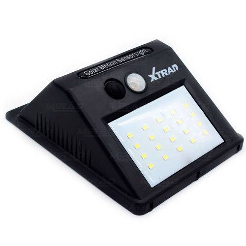 Assistência Técnica, SAC e Garantia do produto Luminária Solar Parede 20 Led Jardim Piscina Sensor Presença - XT-2077