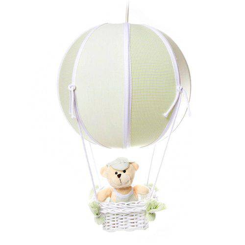 Assistência Técnica, SAC e Garantia do produto Lustre Balão Bolinha Urso Verde Quarto Bebê Infantil Menino