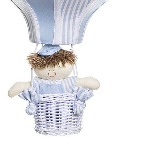 Assistência Técnica, SAC e Garantia do produto Lustre Balão Grande Azul com Boneco Quarto Bebê Infantil Menino