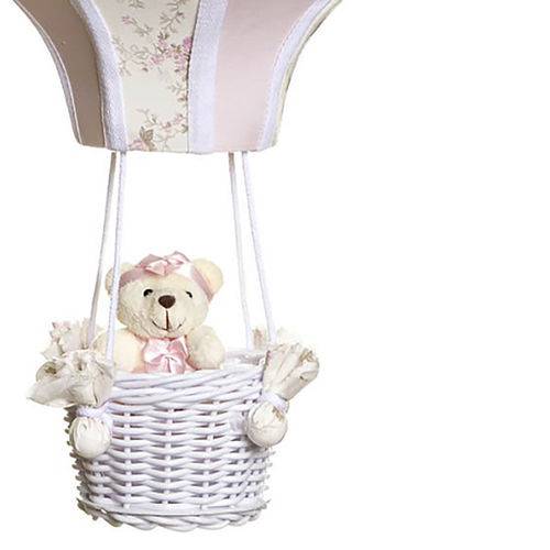 Assistência Técnica, SAC e Garantia do produto Lustre Balão Grande Rosa com Ursinha Quarto Bebê Infantil Menina