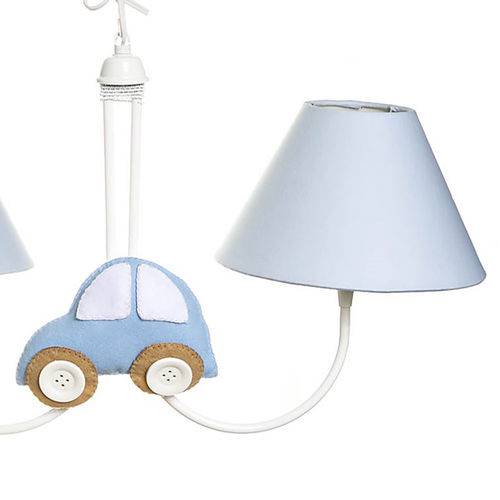 Assistência Técnica, SAC e Garantia do produto Lustre 2L Simples com 2 Carrinhos Quarto Bebê Infantil Menino