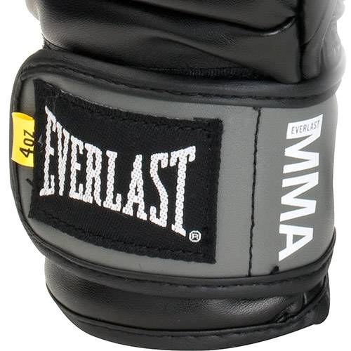 Assistência Técnica, SAC e Garantia do produto Luva de Treino Everlast MMA Preta 04 Oz Tam P/M Velcro Sem o Polegar Everdry