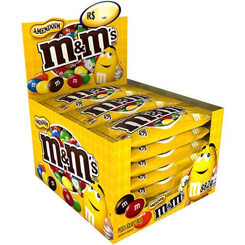 Assistência Técnica, SAC e Garantia do produto M&M´s Amendoim 49g - Caixa com 18 Unidades - Mars