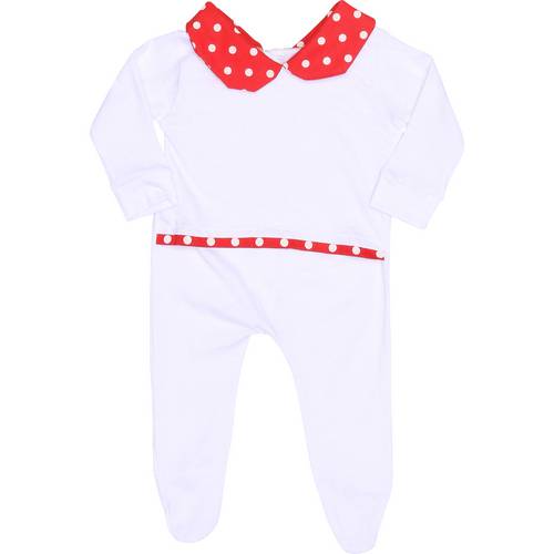 Assistência Técnica, SAC e Garantia do produto Macacão Zany Baby Poá Branco / Vermelho M