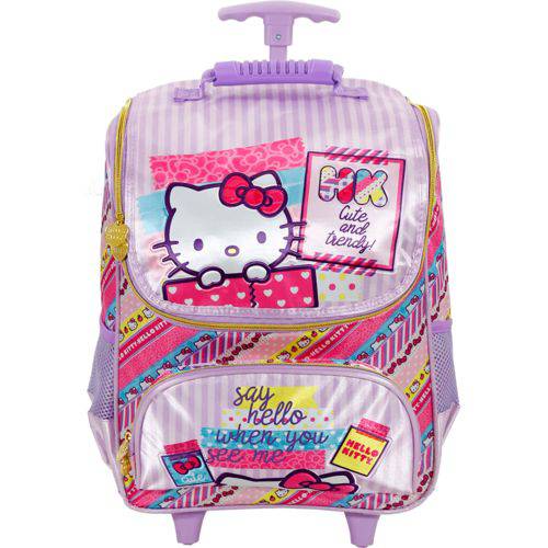 Assistência Técnica, SAC e Garantia do produto Mala com Rodas 16 Hello Kitty Washi Pink - 7880 - Artigo Escolar