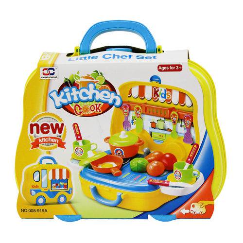 Assistência Técnica, SAC e Garantia do produto Maleta Cozinha Frutas e Legumes Infantil Amarelo - Mc18243am