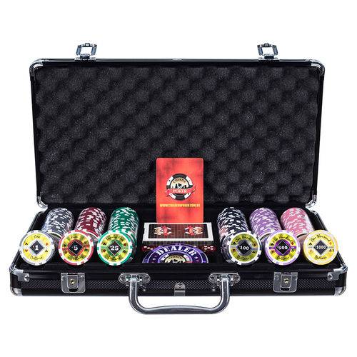 Assistência Técnica, SAC e Garantia do produto Maleta de Poker 300 Fichas 11,5gms Black Diamond