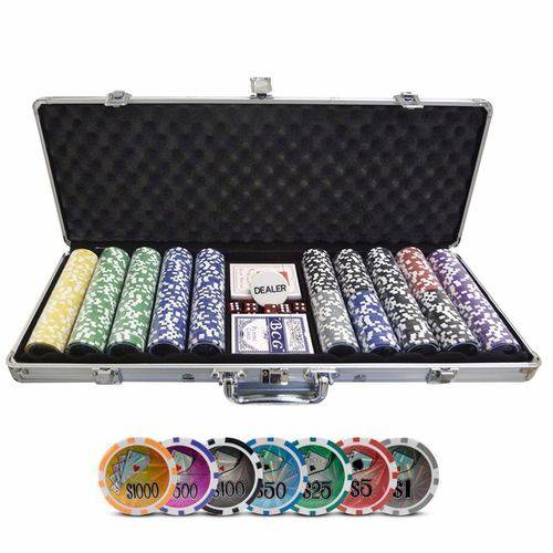 Assistência Técnica, SAC e Garantia do produto Maleta Poker Profissional 500 Fichas Holográfica Numerada