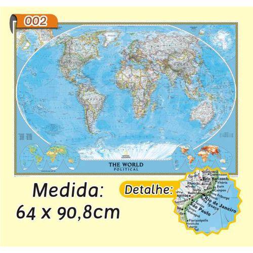 Assistência Técnica, SAC e Garantia do produto Mapa Mundi em Painel de Lona - Modelo 2