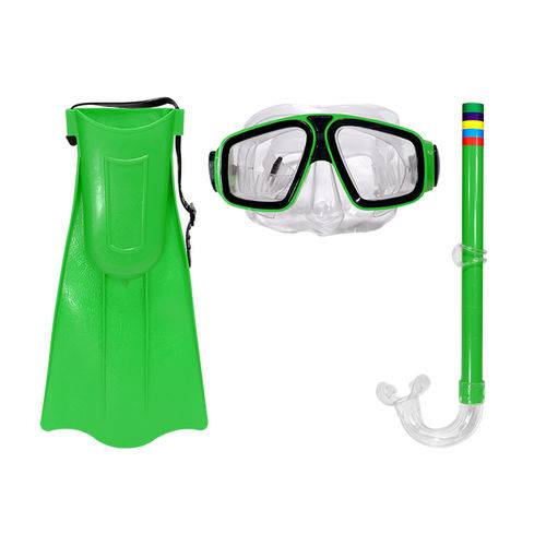 Assistência Técnica, SAC e Garantia do produto Mascara Mergulho Juvenil C/+snorkel+pe de Pato