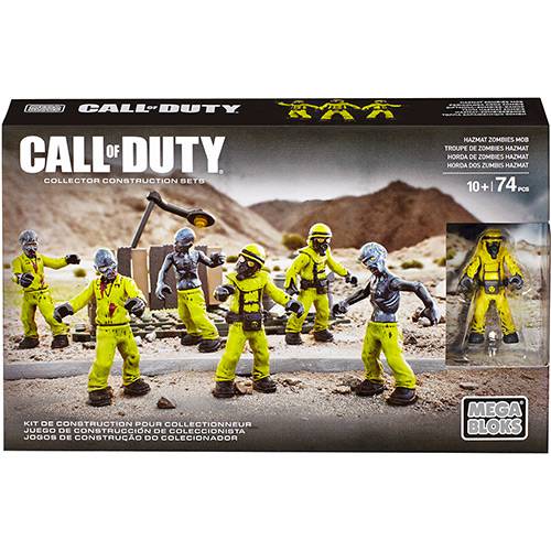 Assistência Técnica, SAC e Garantia do produto Mega Bloks Call Of Duty Pacote de Zumbi Hazmat Zombies Mob - Mattel