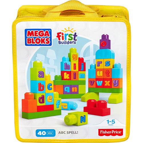 Assistência Técnica, SAC e Garantia do produto Mega Bloks First Builders Sacola ABC 40 Peças - Mattel