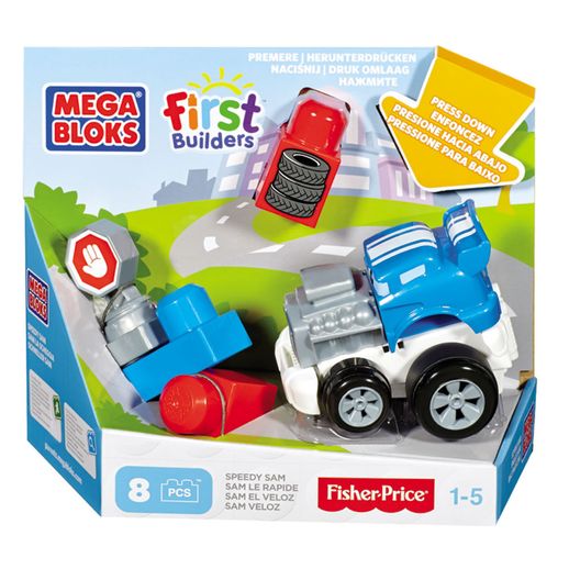 Assistência Técnica, SAC e Garantia do produto Mega Bloks First Builders Veículos de Corrida Speedy Sam - Mattel