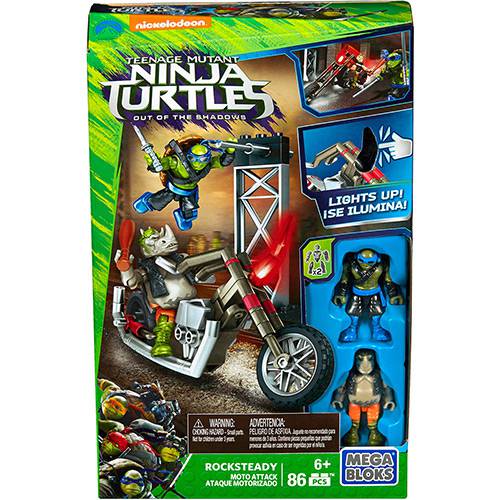 Assistência Técnica, SAC e Garantia do produto Mega Bloks Tartarugas Ninja Filme Ataque Motorizado Rocksteady - Mattel