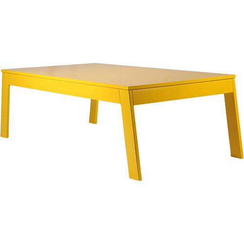 Assistência Técnica, SAC e Garantia do produto Mesa de Centro Retangular Body Amarelo (40x131x65cm) - Orb