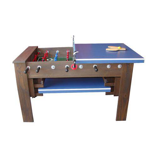 Assistência Técnica, SAC e Garantia do produto Mesa de Pebolim Versátil Vintage com Tampo de Ping Pong
