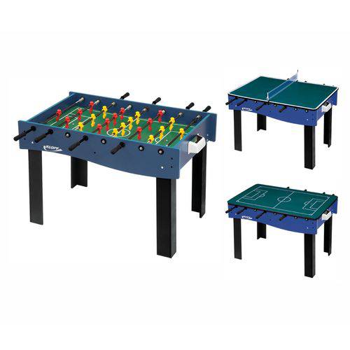 Assistência Técnica, SAC e Garantia do produto Mesa Multi Jogos 3 X 1 Pebolim, Ping Pong e Futebol de Botão Klopf 1058 Galera